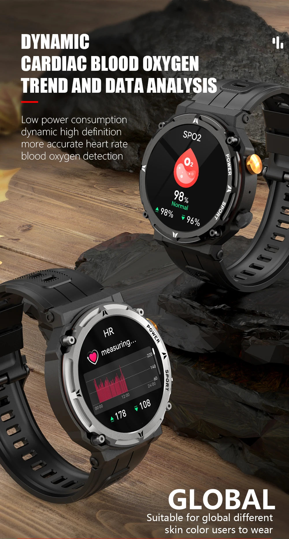 Misirun c21pro relógio inteligente masculino esporte ao ar livre smartwatch bt chamada assistente de voz relógio monitor freqüência cardíaca relógio de pulso à prova d'água.