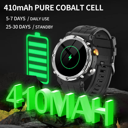 Misirun c21pro relógio inteligente masculino esporte ao ar livre smartwatch bt chamada assistente de voz relógio monitor freqüência cardíaca relógio de pulso à prova d'água.