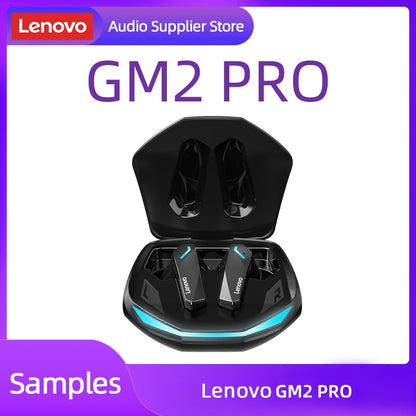 Fone de ouvido Lenovo original gm2 pro 5.3 fones de ouvido sem fio bluetooth baixa latência hd chamada modo duplo gaming headset earpods